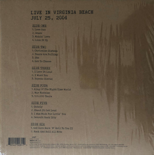 Kiss : Off The Soundboard Live In Virginia Beach July 25, 2004 (3xLP, 180)