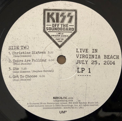 Kiss : Off The Soundboard Live In Virginia Beach July 25, 2004 (3xLP, 180)