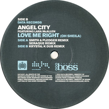 Angel City Featuring Lara McAllen : Love Me Right (Oh Sheila) (12")
