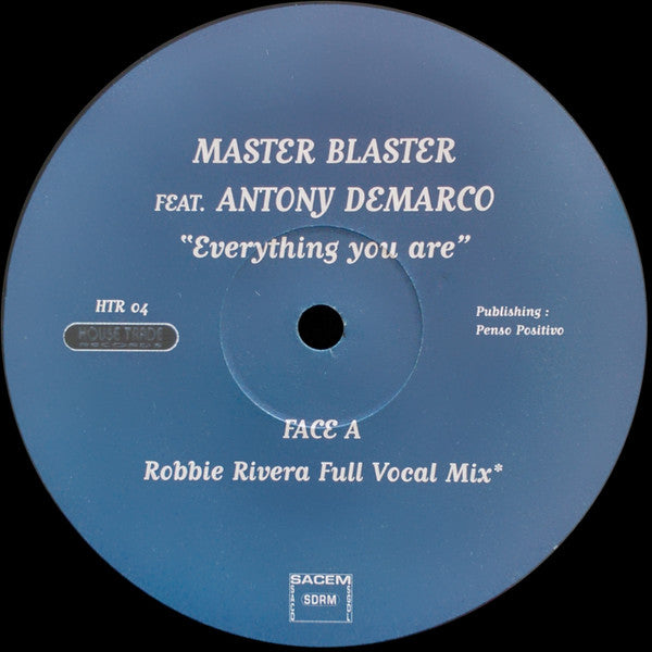 Master Blaster (5) Feat. Antony Demarco : Everything You Are (12")