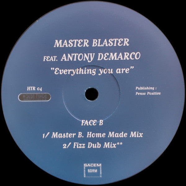 Master Blaster (5) Feat. Antony Demarco : Everything You Are (12")