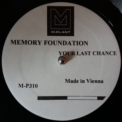 Memory Foundation* : Your Last Chance (12")