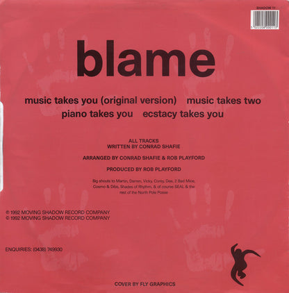 Blame : Music Takes You (12")