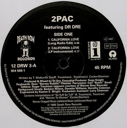2Pac : California Love (12")