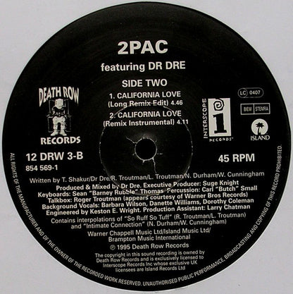 2Pac : California Love (12")