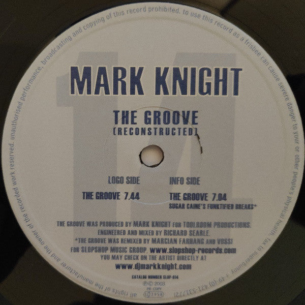 Mark Knight : The Groove (Reconstructed) (12", Ltd)