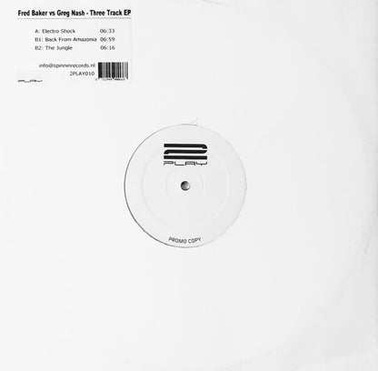 Fred Baker Vs Greg Nash : Three Track EP (12", EP, Promo)
