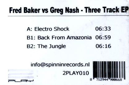 Fred Baker Vs Greg Nash : Three Track EP (12", EP, Promo)
