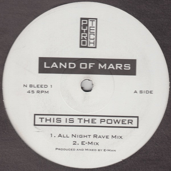 Land Of Mars : This Is The Power (12")