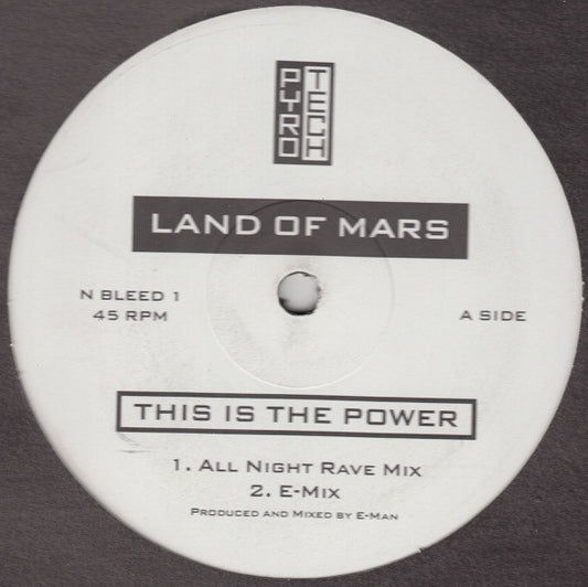 Land Of Mars : This Is The Power (12")
