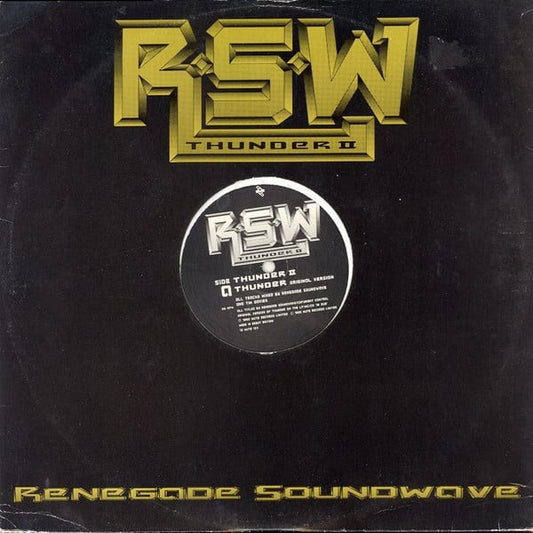 Renegade Soundwave : Thunder II (12", Single)