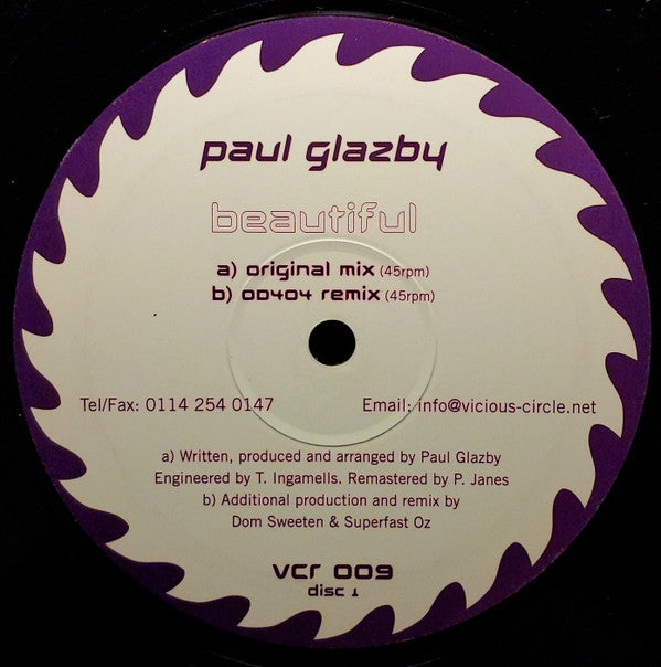 Paul Glazby : Beautiful (12")