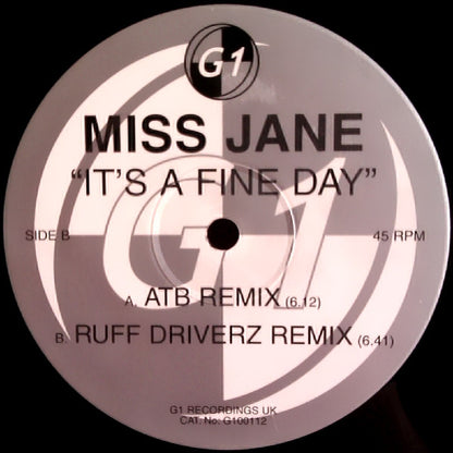 Miss Jane : It's A Fine Day (12", Single)