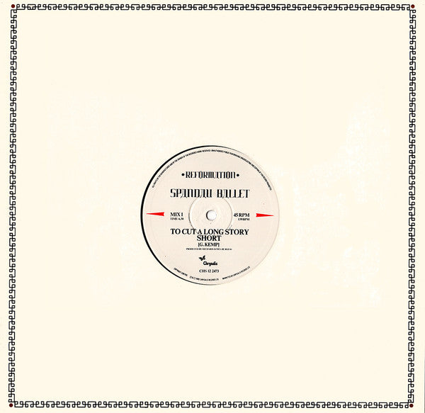 Spandau Ballet : To Cut A Long Story Short (12", Single)