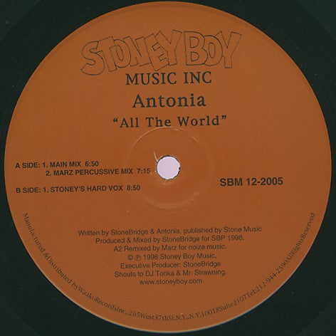 Antonia : All The World (12")