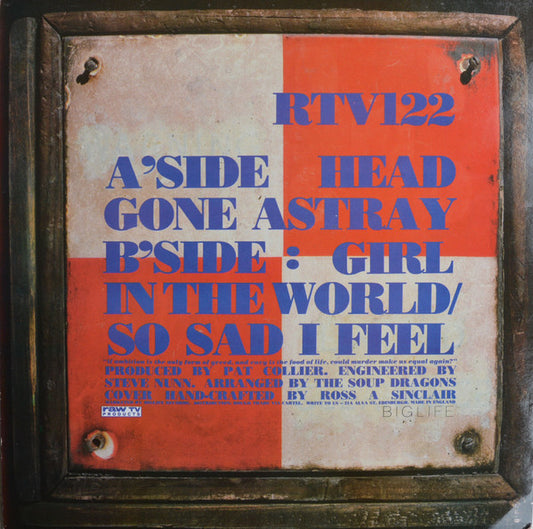 The Soup Dragons : Head Gone Astray (12", Single)