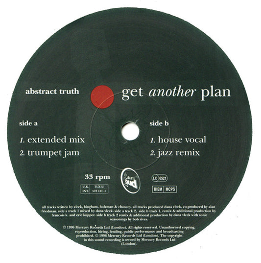 Abstract Truth : Get Another Plan (12")