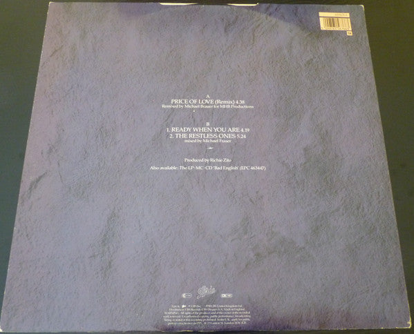 Bad English : Price Of Love (Remix) (12")