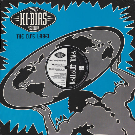 Oval Emotion : Don't Make Me Wait (2x12", Blu)