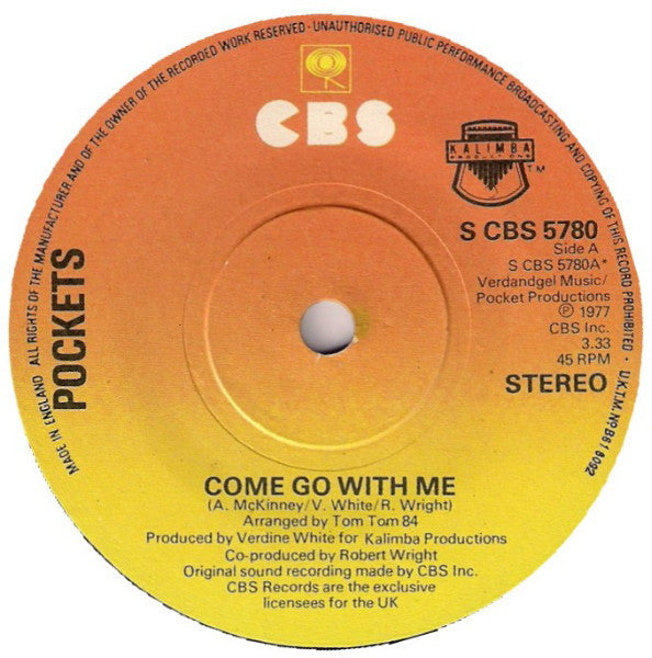 Pockets : Come Go With Me (7", Single)