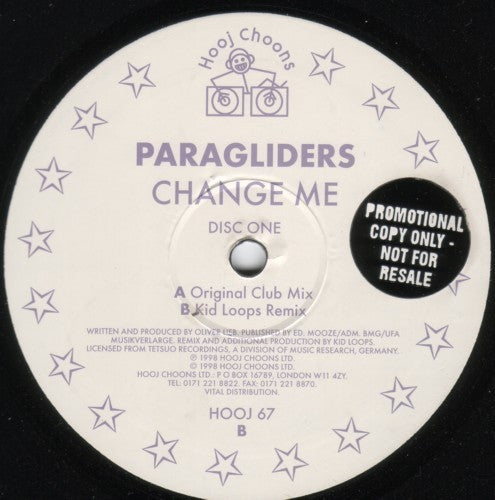 Paragliders : Change Me  (12", Promo, 1/2)