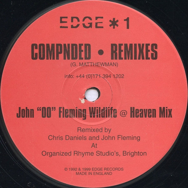 DJ Edge : Compnded • Remixes (12")