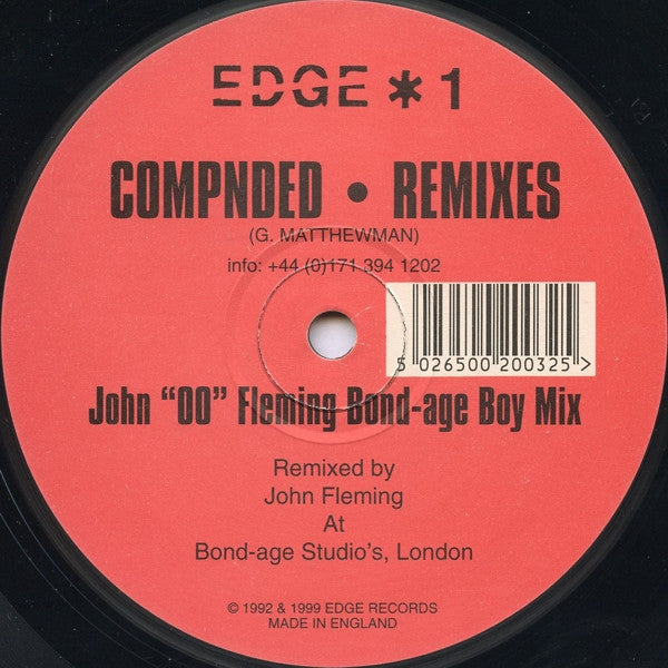 DJ Edge : Compnded • Remixes (12")