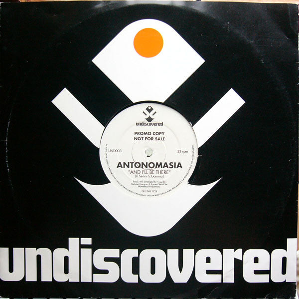 Antonomasia : And I'll Be There (12", Promo)