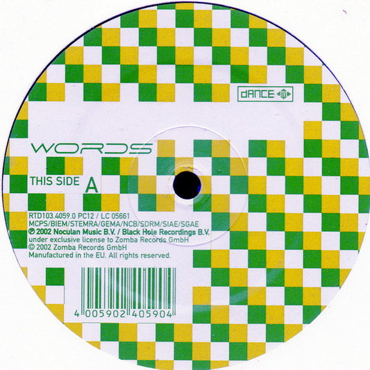 Dance Nation : Words (12")