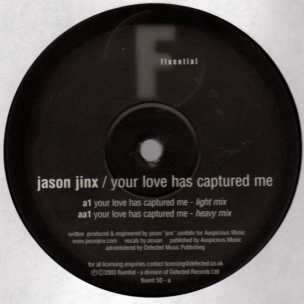 Jason Jinx : Your Love Has Captured Me (12")