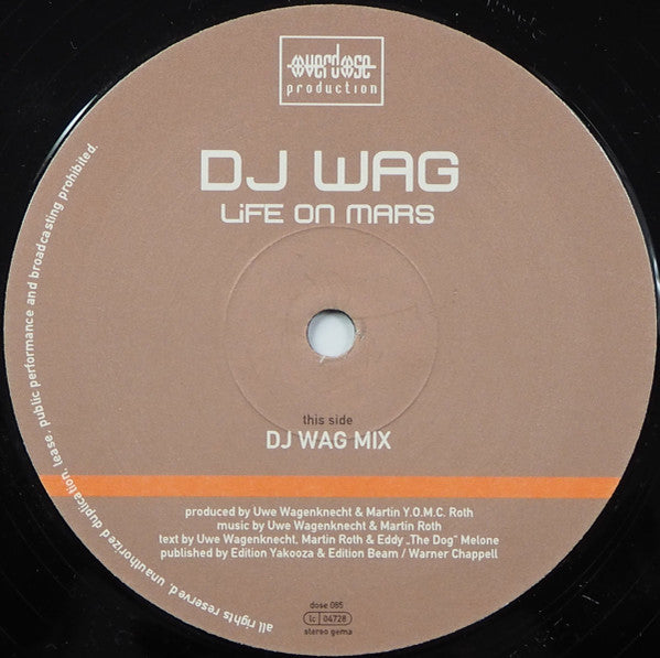 DJ Wag : Life On Mars (12")