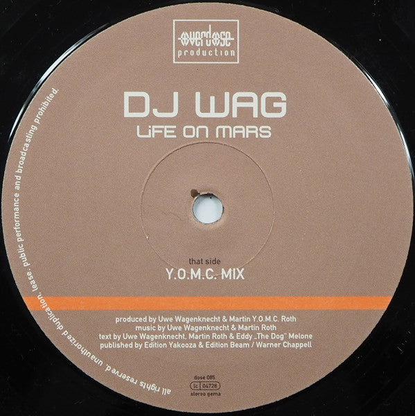 DJ Wag : Life On Mars (12")