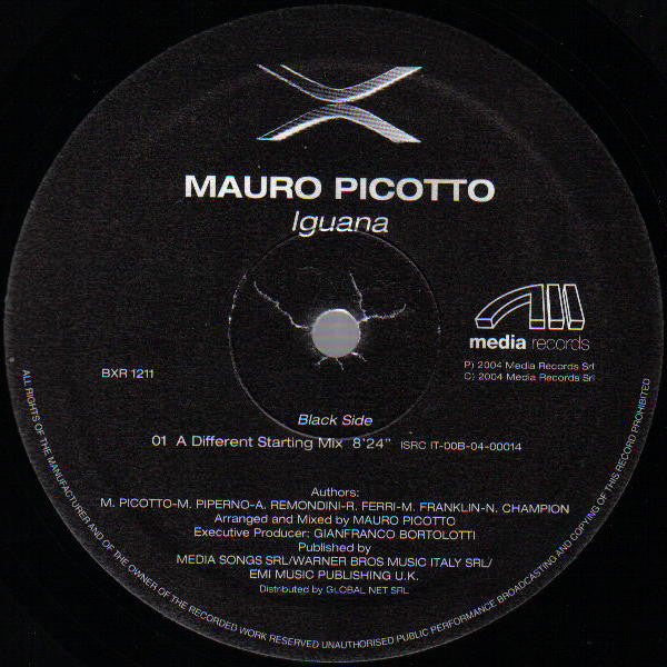 Mauro Picotto : Iguana (12")