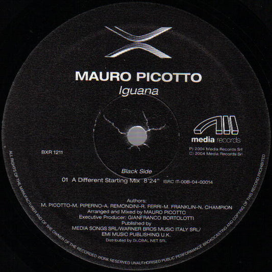 Mauro Picotto : Iguana (12")