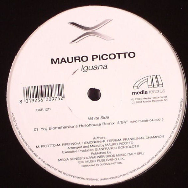 Mauro Picotto : Iguana (12")