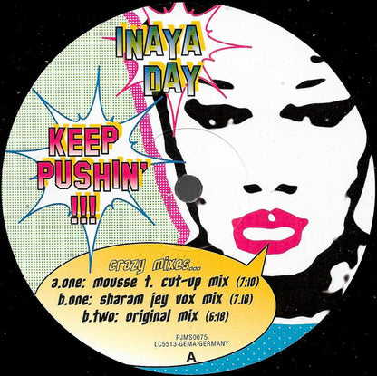 Inaya Day : Keep Pushin' (12")