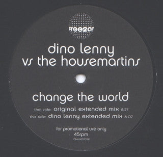 Dino Lenny Vs The Housemartins : Change The World (12", Promo)