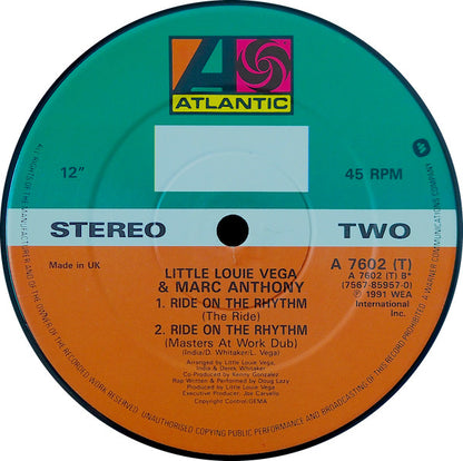 Little Louie Vega* & Marc Anthony : Ride On The Rhythm (12")