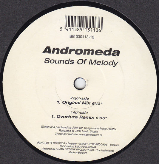 Andromeda (13) : Sounds Of Melody (12")