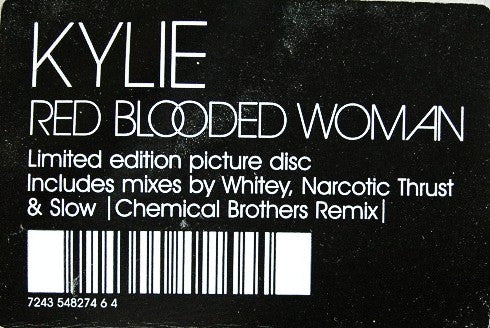 Kylie* : Red Blooded Woman (12", Single, Ltd, Pic)