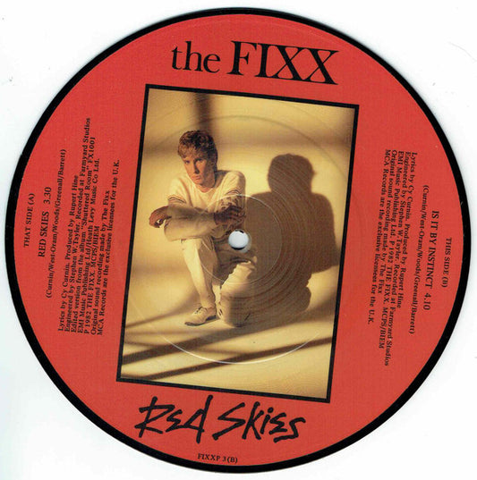 The Fixx : Red Skies (7", Pic)
