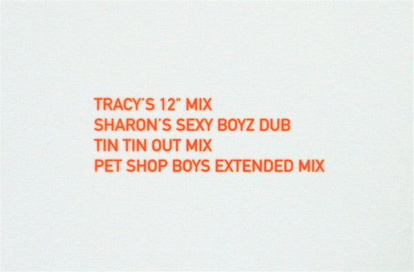 Pet Shop Boys : Paninaro '95 (The Remixes Part One) (12", Single)