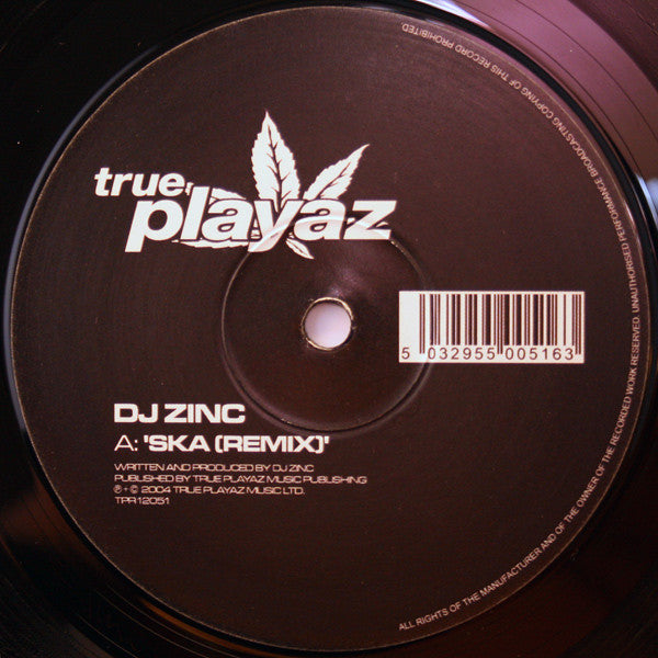 DJ Zinc : Ska (Remix) / Fruitella (12")