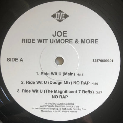 Joe : Ride Wit U (The Mixes) (12")
