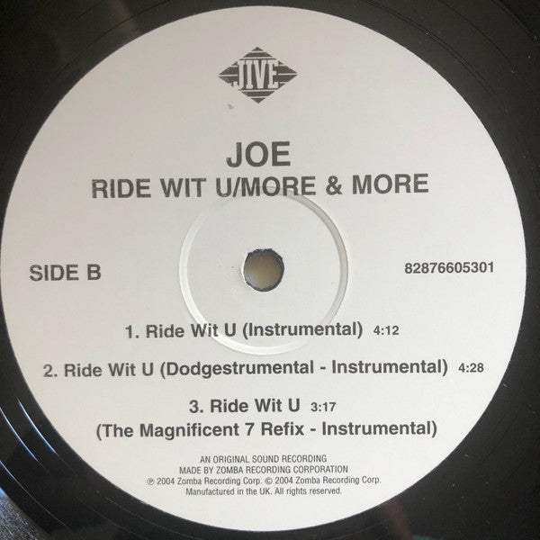 Joe : Ride Wit U (The Mixes) (12")