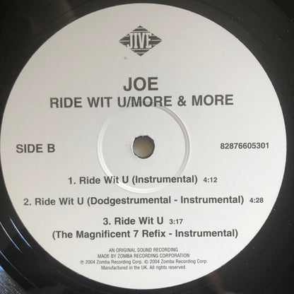 Joe : Ride Wit U (The Mixes) (12")