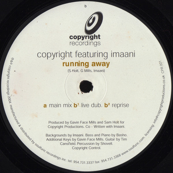 Copyright Featuring Imaani : Running Away (12")