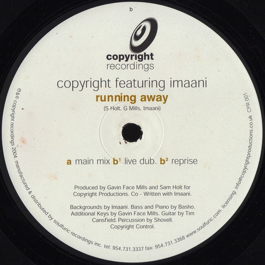 Copyright Featuring Imaani : Running Away (12")