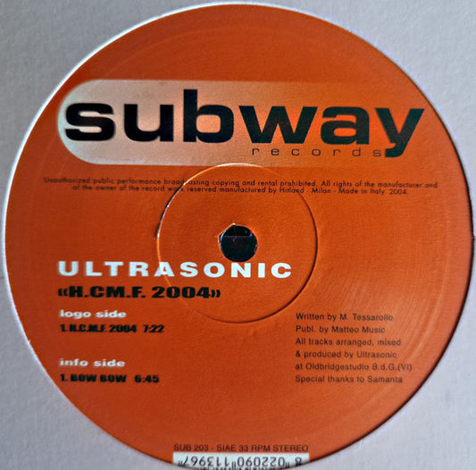 Ultrasonic (3) : H.C.M.F. 2004 (12")