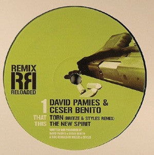 David Pamies & Cesar Benito : Torn (Breeze & Styles Remix) / The New Spirit (12")